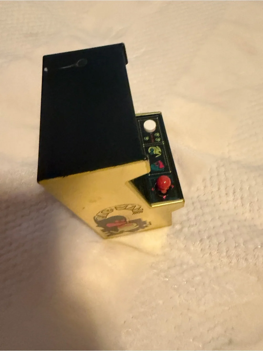 Mini Arcade Game - Yellow/Black Portable Tabletop Console